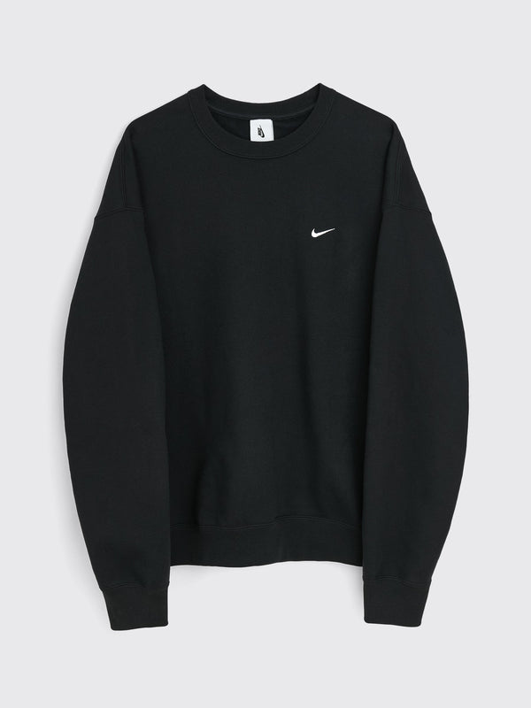 Nike Solo Swoosh Fleece Sweatshirt Black  White