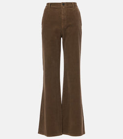 Nili Lotan Anna cotton-blend corduroy wide-leg pants