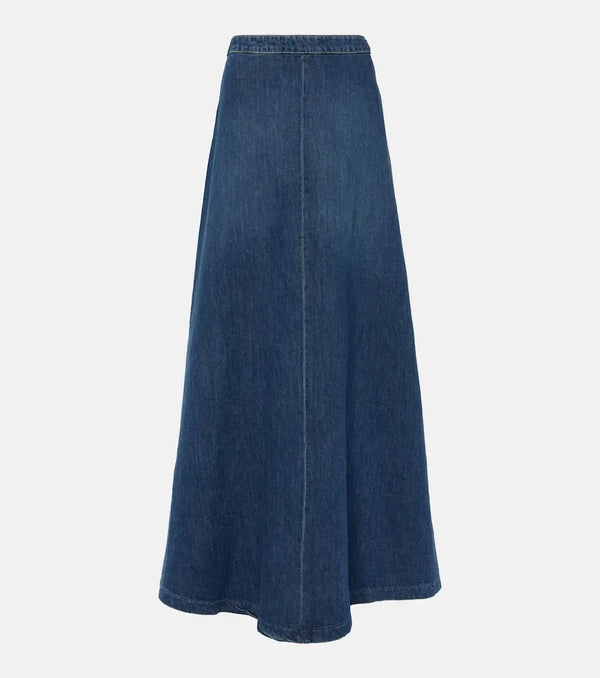 Nili Lotan Astrid denim maxi skirt