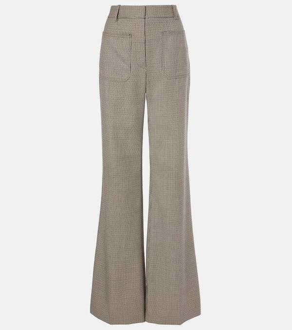 Nili Lotan Christophe virgin wool flared pants | LYBSTORE