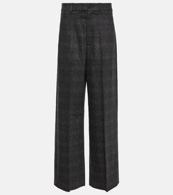 Nili Lotan Johan wool and cashmere-blend wide-leg pants | LYBSTORE