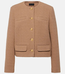 Nili Lotan Paige cropped tweed bouclé jacket