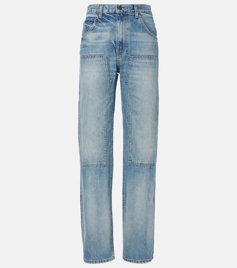 Nili Lotan Welder mid-rise straight jeans