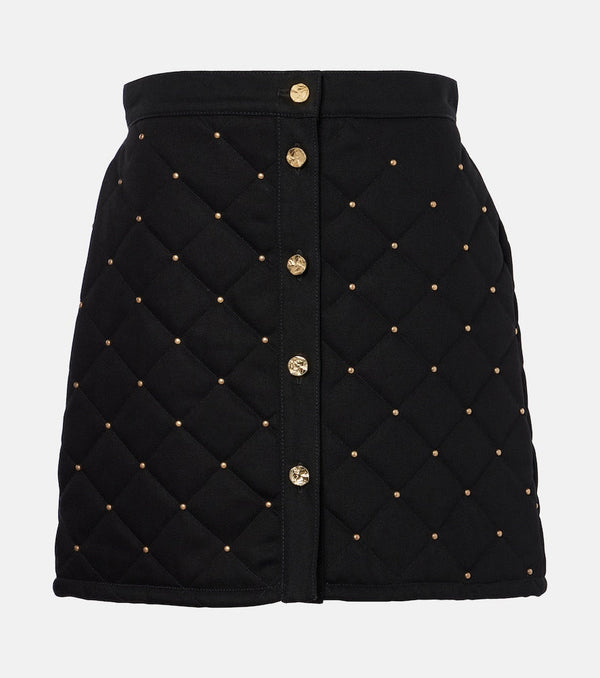 Nina Ricci Embellished denim miniskirt | LYBSTORE