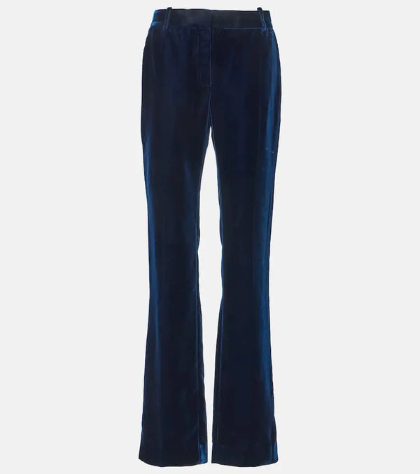 Nina Ricci Fluid velvet straight pants