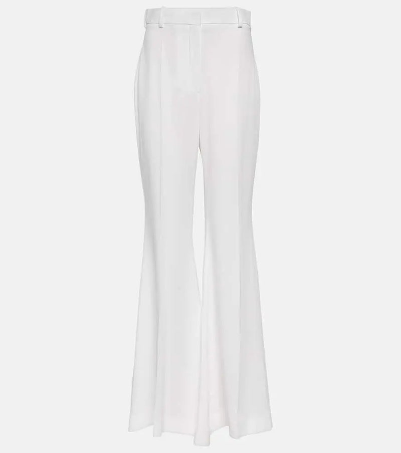 Nina Ricci High-rise cady flared pants | LYBSTORE