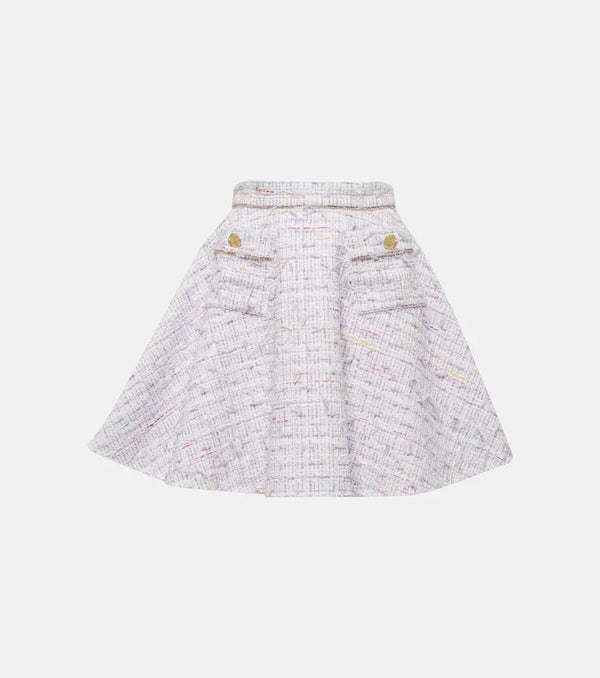 Nina Ricci High-rise cotton-blend tweed miniskirt | LYBSTORE