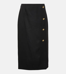 Nina Ricci Wool midi pencil skirt