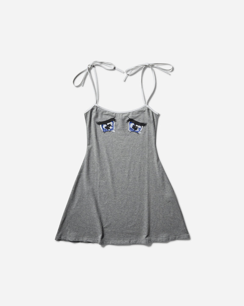 No Dress Women s No Cry Crying Eyes Printed Camisole Dress Grey