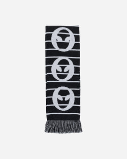 No Problemo Alien-O Striped Scarf Black