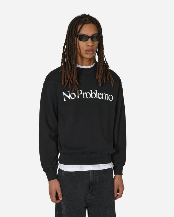 No Problemo Logo Crewneck Sweatshirt Black