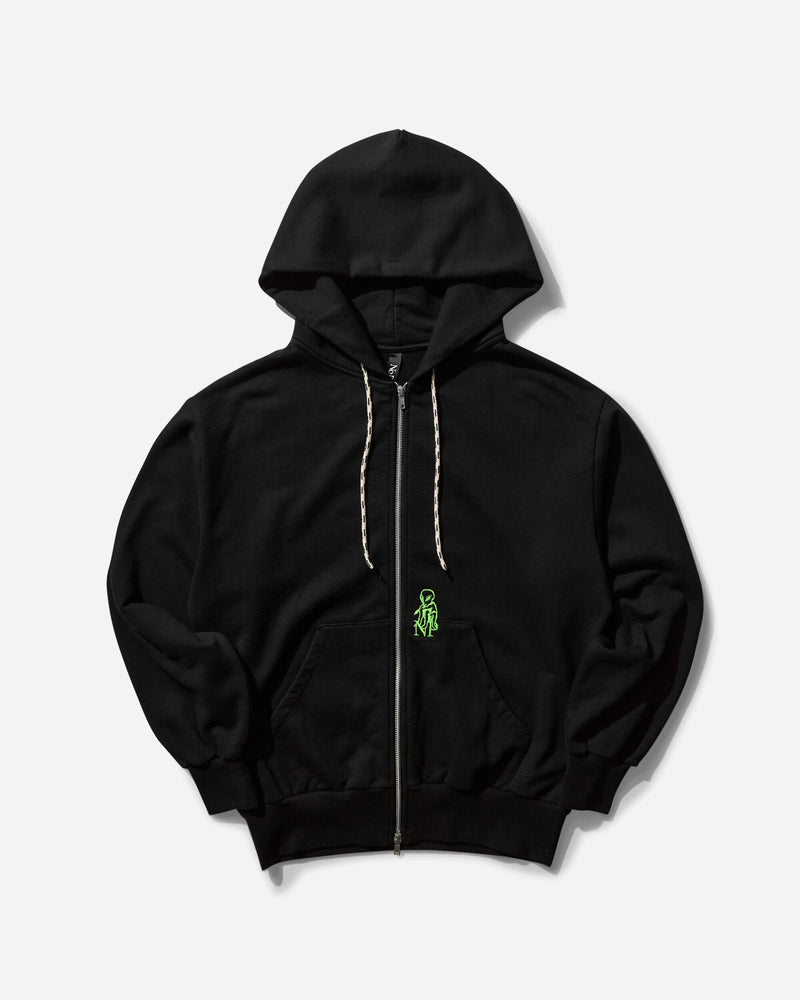 No Problemo Men s Mini Alien Zip Through Hoodie Black