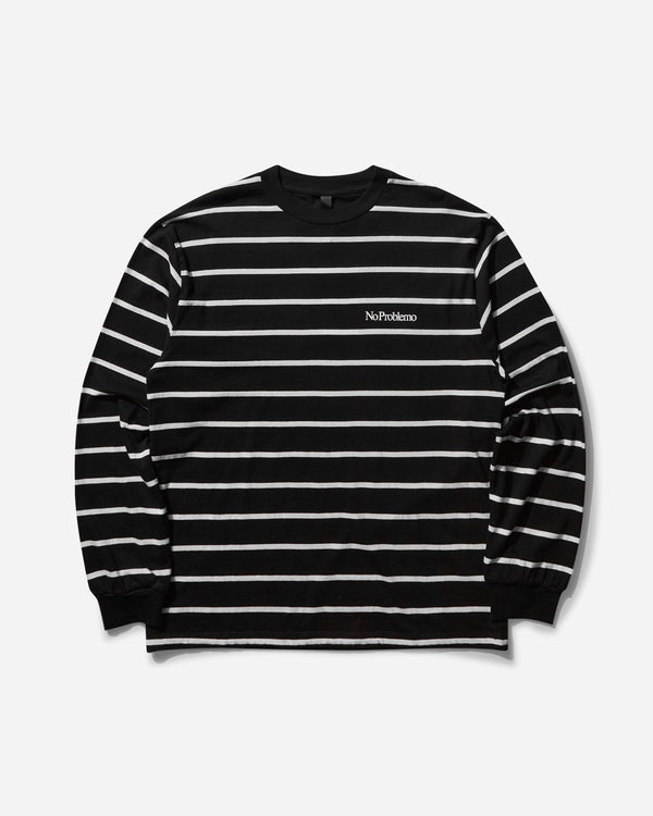 No Problemo Mini Problemo Striped Longsleeve T-Shirt Black