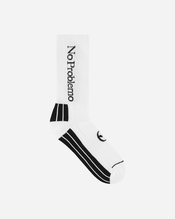 No Problemo Logo Socks White