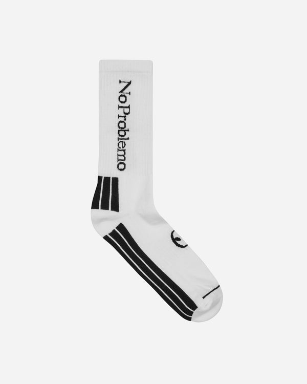 No Problemo Logo Socks White