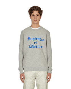 Noah Knowledge Crewneck Sweatshirt Grey