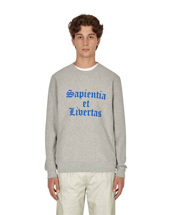 Noah Knowledge Crewneck Sweatshirt Grey