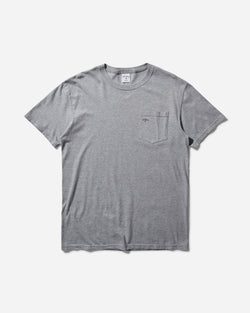 Noah Men s Core Logo Pocket T-Shirt Heather Grey