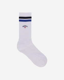 Noah Tonal Striped Socks White / Blue