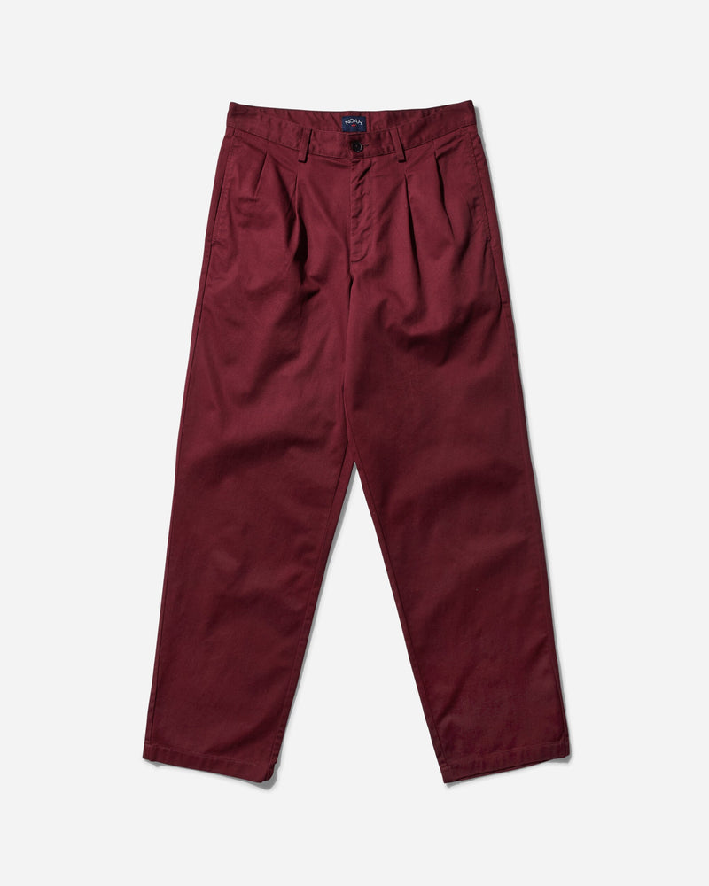 Noah Men s Twill Double-Pleat Pants Wine