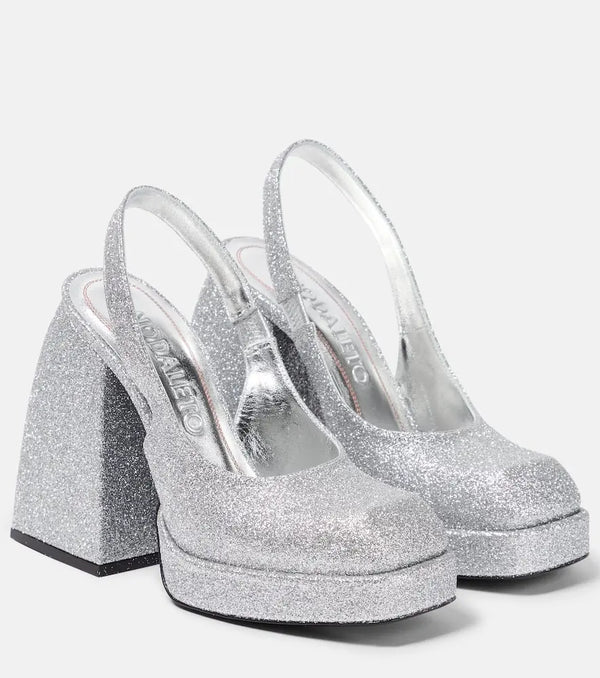 Nodaleto Bulla Jill glitter platform pumps | LYBSTORE