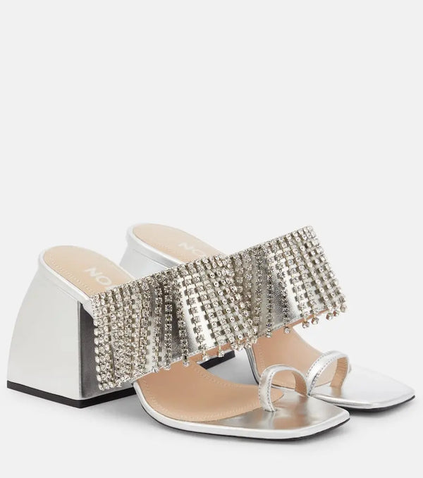 Nodaleto Preston embellished leather sandals | LYBSTORE