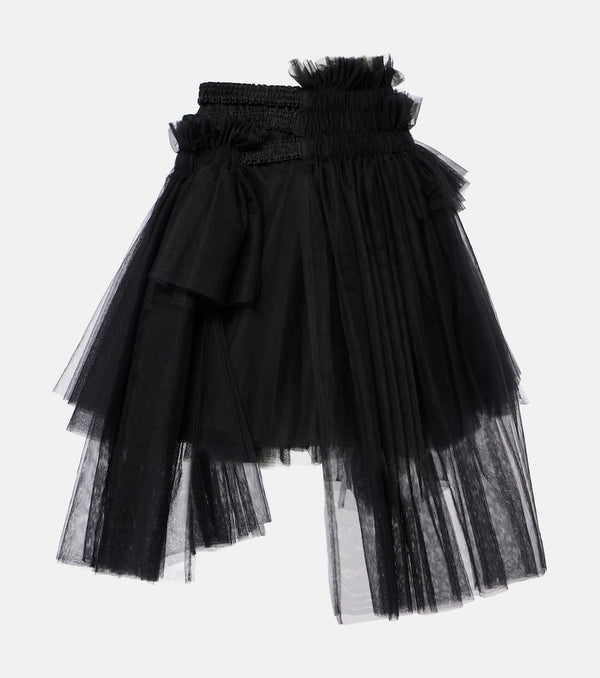 Noir Kei Ninomiya Mesh midi skirt