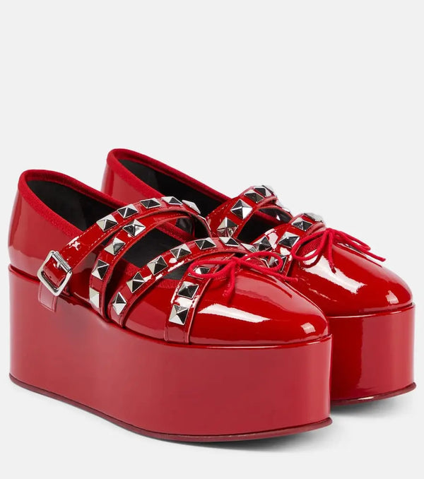 Noir Kei Ninomiya x Repetto studded platform flats | LYBSTORE