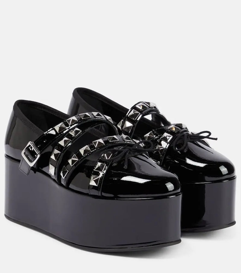 Noir Kei Ninomiya x Repetto studded platform flats