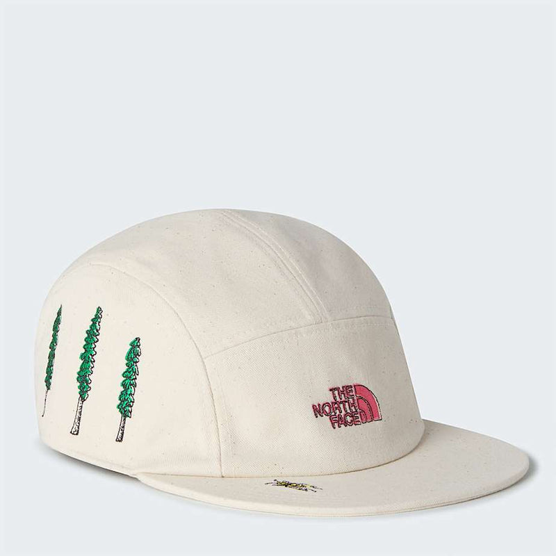 The North Face Norm Camp Hat White Dune raw Undyed graphics