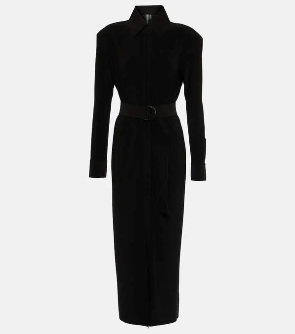 Norma Kamali Belted shirt dress | LYBSTORE