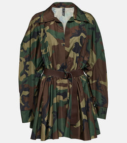 Norma Kamali Camouflage shirt dress