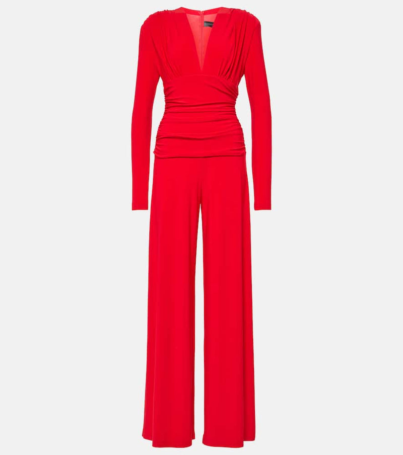 Norma Kamali Draped wide-leg jumpsuit