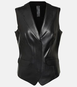 Norma Kamali Faux leather vest