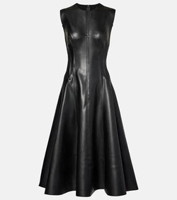 Norma Kamali Grace faux leather dress