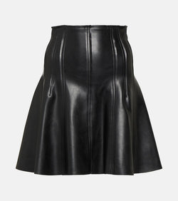 Norma Kamali Grace faux leather miniskirt