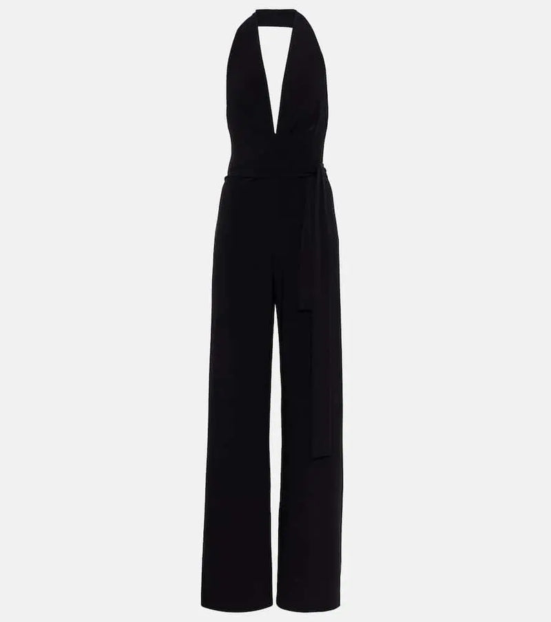 Norma Kamali Halterneck jersey jumpsuit | LYBSTORE