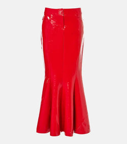 Norma Kamali Jean faux leather maxi skirt