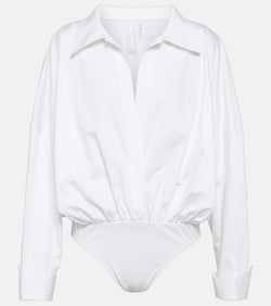 Norma Kamali Oversized cotton bodysuit