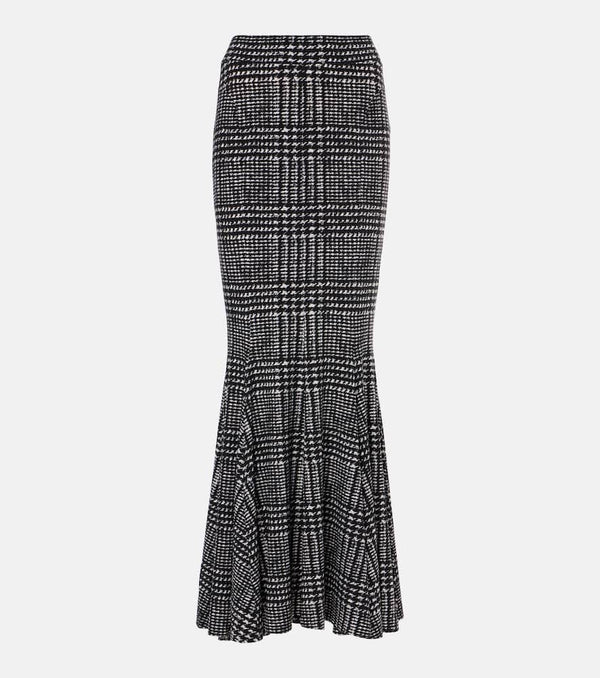 Norma Kamali Plaid maxi skirt