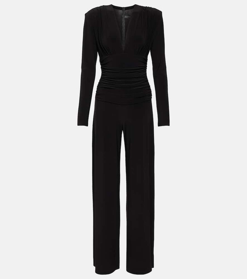 Norma Kamali Ruched jersey jumpsuit