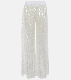 Norma Kamali Sequined straight pants | LYBSTORE