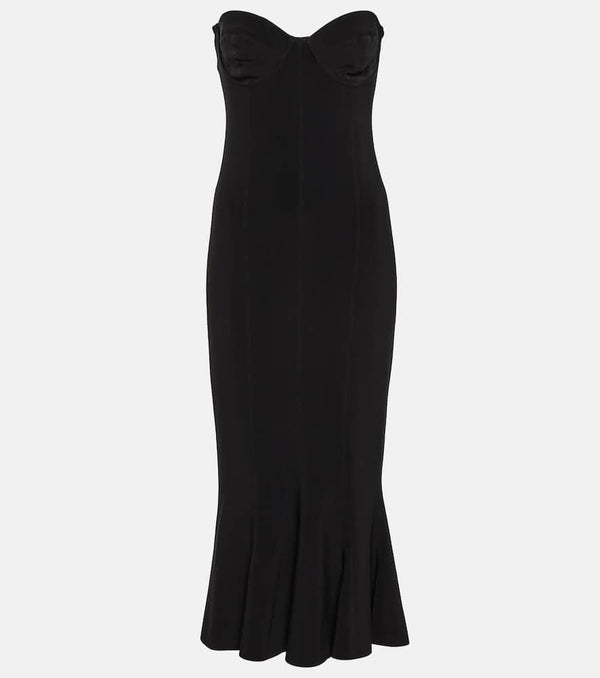 Norma Kamali Strapless midi dress