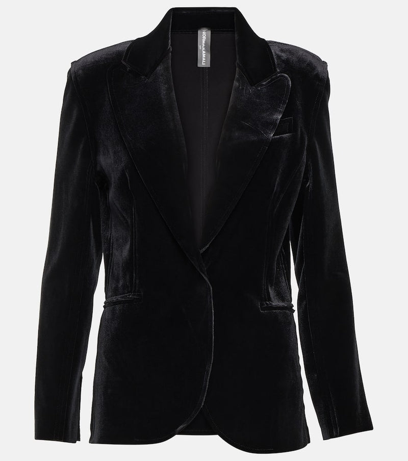 Norma Kamali Velvet blazer