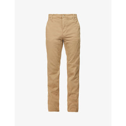 Mens Nudie Jeans Easy Alvin regular-fit tapered organic stretch-cotton twill trousers