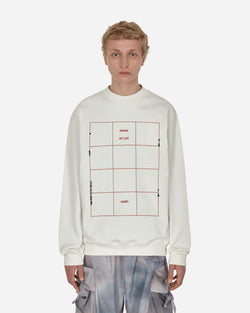 OAMC Grid Crewneck Sweatshirt White