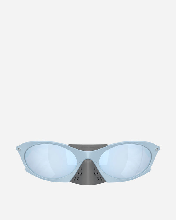 Oakley Plantaris Sunglasses Matte Stonewash Prizm Deep Water Blue