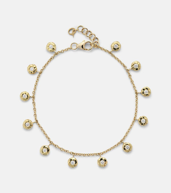 Octavia Elizabeth Nesting Gem 18kt gold bracelet with diamonds