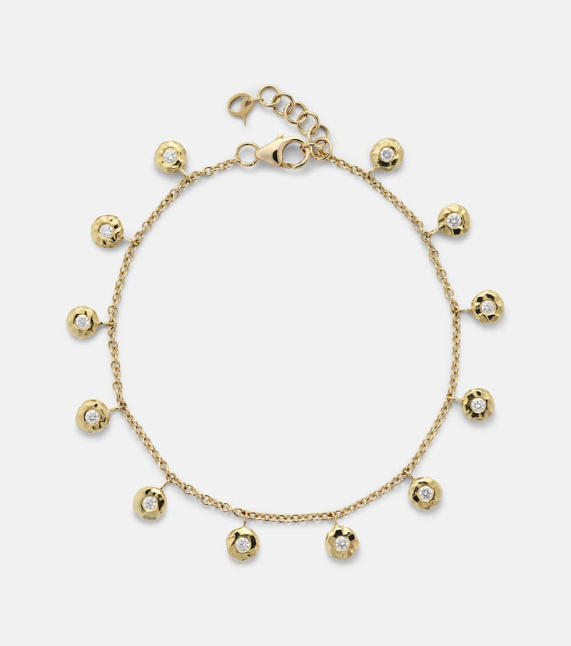 Octavia Elizabeth Nesting Gem 18kt gold bracelet with diamonds