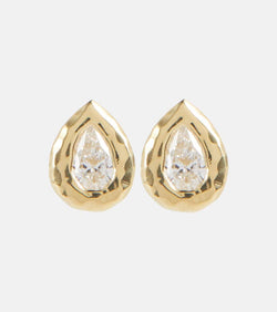 Octavia Elizabeth Nesting Gem 18kt gold earrings with diamonds